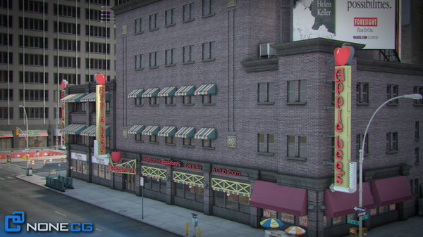 3d model new york broadway 7th - NYC Broadway - 7th Avenue Set 2... by NONECG